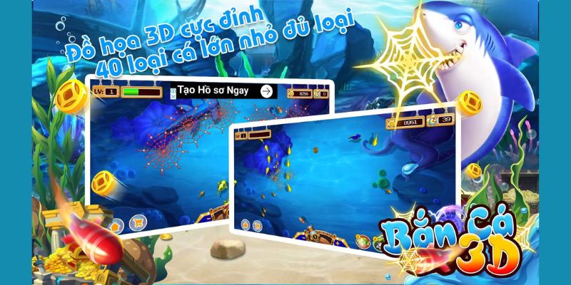 Tựa game bắn cá 3D có gì thu hút ngư thủ